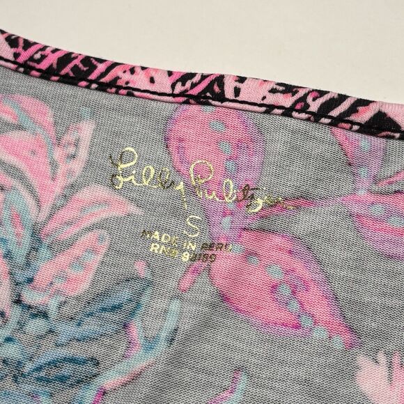 Lilly‎ Pulitzer Etta Dress Long Sleeve Onyx Twilight Coral Size  Small - Picture 9 of 11